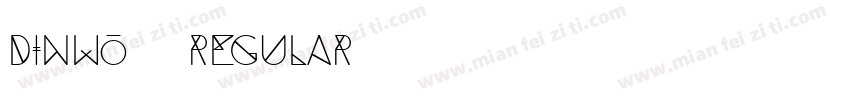 DINWO1 Regular字体转换